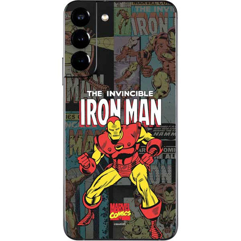 Marvel Classic Comics Iron Man Action Vintage Galaxy S22 Plus Skin